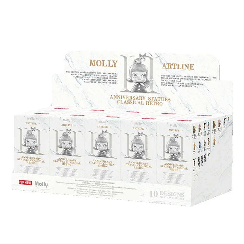 POP MART MOLLY Anniversary Statues Classical Retro